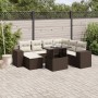 Set sofás de jardín 8 piezas y cojines ratán sintético marrón von , Gartensets - Ref: Foro24-3269333, Preis: 581,01 €, Rabatt: %