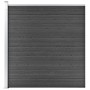 Black WPC fence panel 175x186 cm by vidaXL, fence panels - Ref: Foro24-148973, Price: 219,63 €, Discount: %