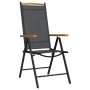 Juego de comedor para jardín 7 piezas aluminio negro y marrón von , Gartensets - Ref: Foro24-3200602, Preis: 570,09 €, Rabatt: %