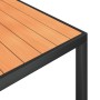 Juego de comedor para jardín 7 piezas aluminio negro y marrón von , Gartensets - Ref: Foro24-3200602, Preis: 570,09 €, Rabatt: %