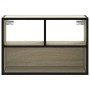 Mueble TV madera ingeniería y metal roble Sonoma 60x31x39,5 cm von , TV-Möbel - Ref: Foro24-848915, Preis: 41,19 €, Rabatt: %