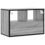 Mueble de TV madera y metal roble ahumado 60x31x39,5 cm von , TV-Möbel - Ref: Foro24-848917, Preis: 42,31 €, Rabatt: %