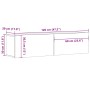 Mueble de TV de pared madera ingeniería envejecida 120x30x30 cm von , TV-Möbel - Ref: Foro24-856020, Preis: 79,22 €, Rabatt: %