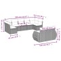Set de sofás de jardín 9 pzas y cojines ratán sintético marrón von , Gartensets - Ref: Foro24-3254160, Preis: 628,99 €, Rabat...