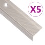 Perfiles de peldaños forma de L 10 uds aluminio champán 67 cm de , Escaleras - Ref: Foro24-146798, Precio: 26,60 €, Descuento: %
