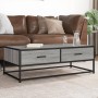 Mesa de centro madera ingeniería metal gris Sonoma 100x50x35 cm by , Coffee table - Ref: Foro24-848782, Price: 87,92 €, Disco...