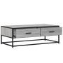 Mesa de centro madera ingeniería metal gris Sonoma 100x50x35 cm by , Coffee table - Ref: Foro24-848782, Price: 87,92 €, Disco...
