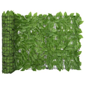 Balcony awning with green leaves 600x75 cm by vidaXL, Umbrellas - Ref: Foro24-315498, Price: 45,11 €, Discount: %