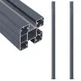 Fence posts 2 units dark gray aluminum 185 cm by vidaXL, fence posts - Ref: Foro24-148986, Price: 140,63 €, Discount: %