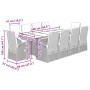 Set de comedor de jardín 11 pzas y cojines ratán sintético gris by , Garden sets - Ref: Foro24-3277625, Price: 1,00 €, Discou...