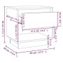 Mesita de noche madera de ingeniería gris Sonoma 45x34x44 cm von , Nachttische - Ref: Foro24-812983, Preis: 37,21 €, Rabatt: %