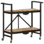 Carrito de cocina de madera maciza de mango 87x36x81 cm von , Küchen- und Speisewagen - Ref: Foro24-321710, Preis: 140,52 €, ...