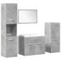 Set muebles de baño 5 piezas madera ingeniería gris hormigón von , Badezimmermöbel - Ref: Foro24-3324877, Preis: 253,12 €, Ra...