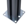 Zaunpfosten 2 Stück dunkelgraues Aluminium 185 cm von vidaXL, Zaunpfosten - Ref: Foro24-148986, Preis: 147,67 €, Rabatt: %
