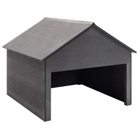 Gray WPC lawnmower shed 80x80x70 cm by vidaXL, Lawn Mower Covers - Ref: Foro24-149036, Price: 260,83 €, Discount: %