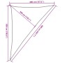 Toldo de vela triangular HDPE naranja 160 g/m² 4x5x6,8 m by , Umbrellas - Ref: Foro24-311706, Price: 41,32 €, Discount: %