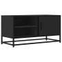 Mueble de TV madera de ingeniería y metal negro 80x34,5x40 cm von , TV-Möbel - Ref: Foro24-848819, Preis: 66,09 €, Rabatt: %