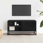 Mueble de TV madera de ingeniería y metal negro 80x34,5x40 cm von , TV-Möbel - Ref: Foro24-848819, Preis: 66,09 €, Rabatt: %