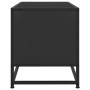 Mueble de TV madera de ingeniería y metal negro 80x34,5x40 cm de , Muebles TV - Ref: Foro24-848819, Precio: 66,02 €