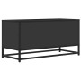 Mueble de TV madera de ingeniería y metal negro 80x34,5x40 cm von , TV-Möbel - Ref: Foro24-848819, Preis: 66,09 €, Rabatt: %