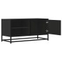 Mueble de TV madera de ingeniería y metal negro 80x34,5x40 cm de , Muebles TV - Ref: Foro24-848819, Precio: 66,02 €