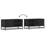 Mueble de TV madera de ingeniería y metal negro 80x34,5x40 cm von , TV-Möbel - Ref: Foro24-848819, Preis: 66,09 €, Rabatt: %