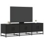 Mueble de TV madera de ingeniería y metal negro 150x35x41 cm de , Muebles TV - Ref: Foro24-848859, Precio: 102,79 €, Descuent...