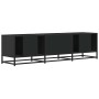 Mueble de TV madera de ingeniería y metal negro 150x35x41 cm de , Muebles TV - Ref: Foro24-848859, Precio: 102,79 €, Descuent...