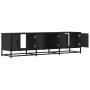 Mueble de TV madera de ingeniería y metal negro 150x35x41 cm de , Muebles TV - Ref: Foro24-848859, Precio: 102,79 €, Descuent...