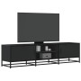 Mueble de TV madera de ingeniería y metal negro 160x35x41 cm von , TV-Möbel - Ref: Foro24-848844, Preis: 115,51 €, Rabatt: %