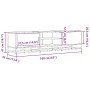 Mueble de TV madera de ingeniería y metal negro 160x35x41 cm von , TV-Möbel - Ref: Foro24-848844, Preis: 115,51 €, Rabatt: %
