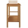 Mueble tocador madera teca maciza con lavabos de mármol crema de vidaXL, Tocadores de baño - Ref: Foro24-3058167, Precio: 525...