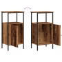 Mesita de noche madera ingeniería madera envejecida 41x31x80 cm von , Nachttische - Ref: Foro24-857246, Preis: 47,18 €, Rabat...