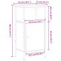 Mesita de noche madera ingeniería madera envejecida 41x31x80 cm von , Nachttische - Ref: Foro24-857246, Preis: 47,18 €, Rabat...