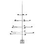 Árbol de Navidad para decoración metal negro 140 cm by , Christmas trees - Ref: Foro24-4018964, Price: 69,09 €, Discount: %