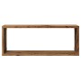Estantes cubo de pared 2 uds madera envejecida 60x15x23 cm by , Shelves and shelves - Ref: Foro24-856586, Price: 35,89 €, Dis...