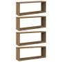 Estantes cubo de pared 4 uds madera roble artisan 60x15x23 cm von , Regale und Regale - Ref: Foro24-856590, Preis: 46,55 €, R...