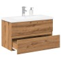 Mueble con lavabo integrado roble artisan by , bathroom vanities - Ref: Foro24-3328924, Price: 224,24 €, Discount: %