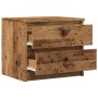 Mesita de noche 2 uds madera ingeniería envejecida 50x40x43.5cm von , Nachttische - Ref: Foro24-856519, Preis: 95,78 €, Rabat...