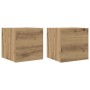 Muebles de pared para TV 2 uds roble artisan 30,5x30x30 cm von , TV-Möbel - Ref: Foro24-856415, Preis: 47,48 €, Rabatt: %