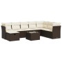 Set de sofás de jardín 9 pzas y cojines ratán sintético marrón by , Garden sets - Ref: Foro24-3325349, Price: 574,57 €, Disco...