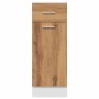 Armario inferior cajón madera roble artisan 30x46x81,5 cm by , Kitchen cabinets - Ref: Foro24-856081, Price: 65,67 €, Discoun...