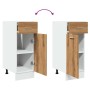 Armario inferior cajón madera roble artisan 30x46x81,5 cm by , Kitchen cabinets - Ref: Foro24-856081, Price: 65,67 €, Discoun...