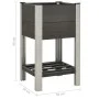 Garden growing table with shelf WPC gray 50x50x90 cm by vidaXL, Pots and planters - Ref: Foro24-149013, Price: 88,91 €, Disco...