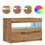 Mueble de TV luces LED madera roble artisan 60x35x40 cm von , TV-Möbel - Ref: Foro24-856311, Preis: 52,27 €, Rabatt: %