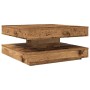 Mesa de centro giratoria 360 grados envejecida 70x70x34,5 cm von , Couchtisch - Ref: Foro24-858486, Preis: 85,58 €, Rabatt: %