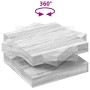 Mesa de centro giratoria 360 grados gris Sonoma 70x70x34,5 cm by , Coffee table - Ref: Foro24-858484, Price: 83,24 €, Discoun...