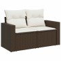 Set sofás de jardín 8 piezas y cojines ratán sintético marrón by , Garden sets - Ref: Foro24-3325419, Price: 502,92 €, Discou...