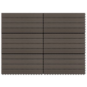 Verandafliesen 6 Stk. WPC dunkelbraun 60x30 cm 1,08 m² von vidaXL, Böden und Teppiche - Ref: Foro24-149027, Preis: 58,41 €, R...