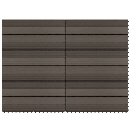 Verandafliesen 6 Stk. WPC dunkelbraun 60x30 cm 1,08 m² von vidaXL, Böden und Teppiche - Ref: Foro24-149027, Preis: 58,41 €, R...